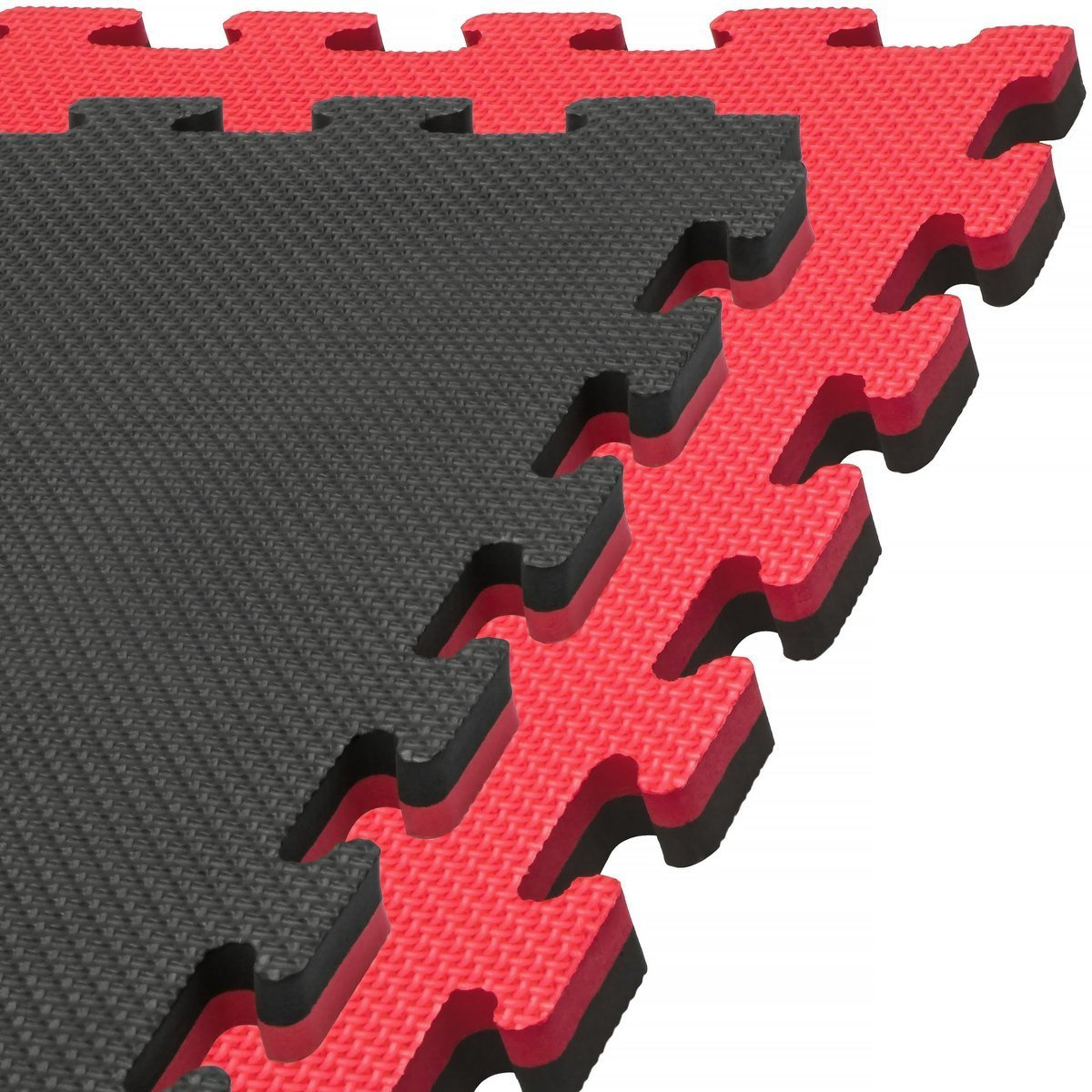PUZZLE mat 2cm foam gymnastic fitness RED BLACK 2cm MAT 100x100cm